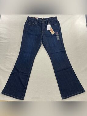 LEVI'S 515 Jeans Bootcut Womens Size 12 31x32 Mid Rise Dark Denim Pants NEW NWT